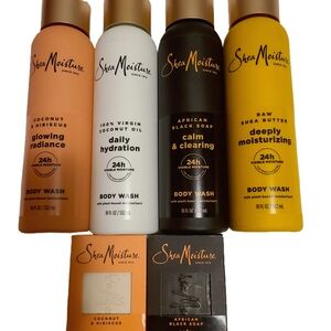 Shea Moisture Body Wash Set - Orange, White, Black, Yellow